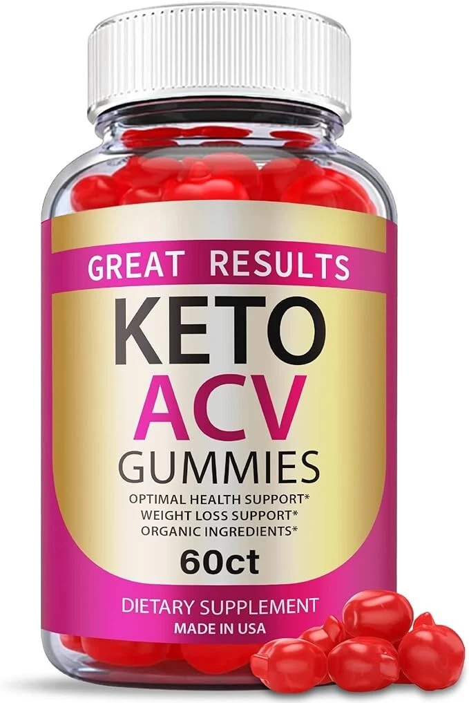 Great Results Keto ACV Gummies Organic Weight Loss Dietary Supplement 60 Gummies