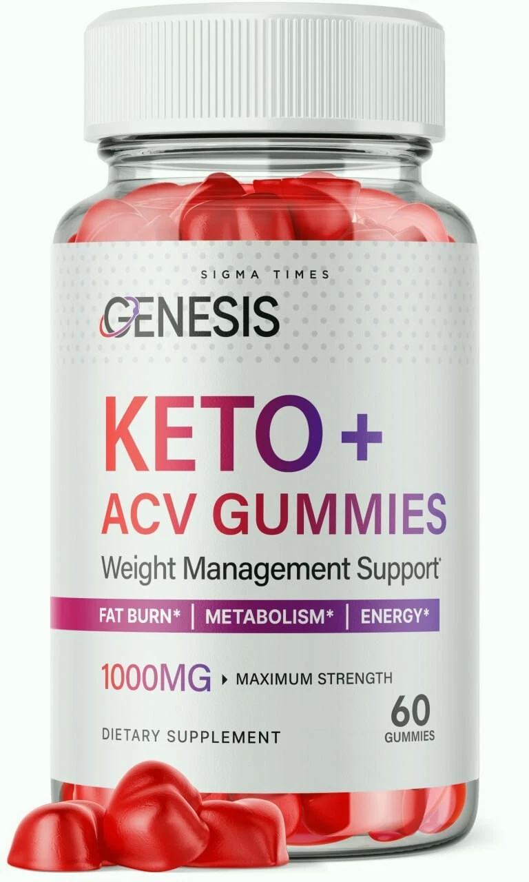 (1 Bottle) Genesis Keto ACV Gummies- Genesis Keto Gummies for Weight Loss