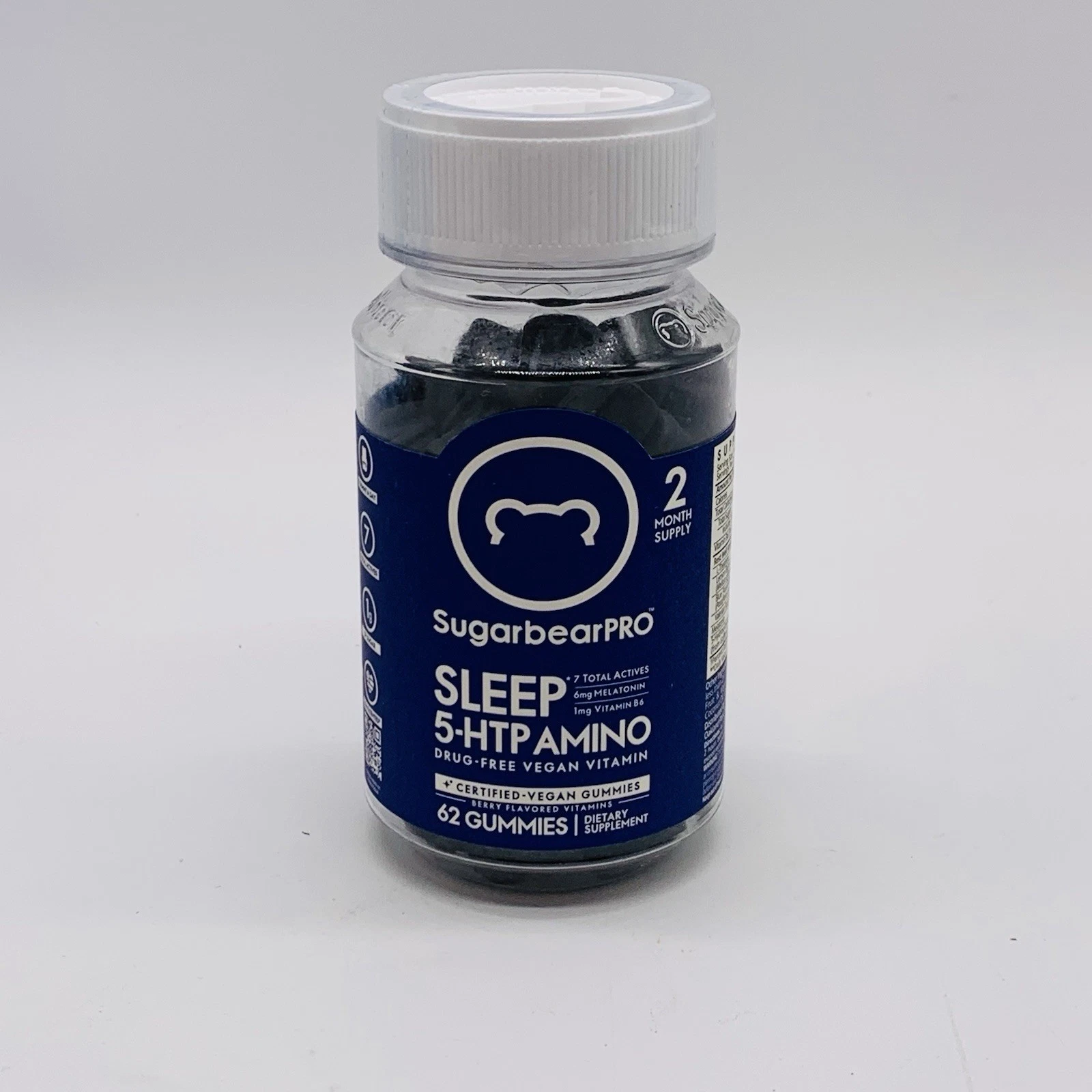 Sugarbear Sleep Gummy 2 Month Supply, Extra Strength Melatonin 6mg EXP 05/27