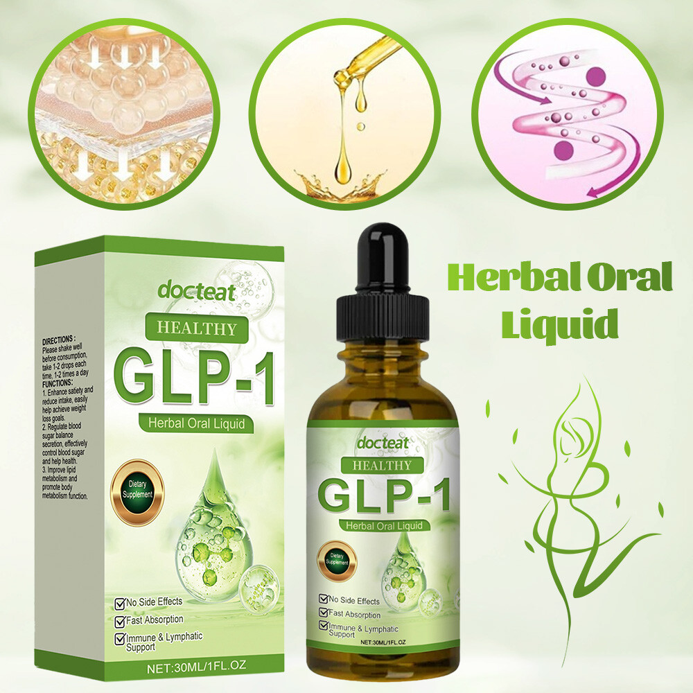 1-3PCS 30ml GLP-1 Fat Burner Drops - Herbal Formula, Gentle And Effective