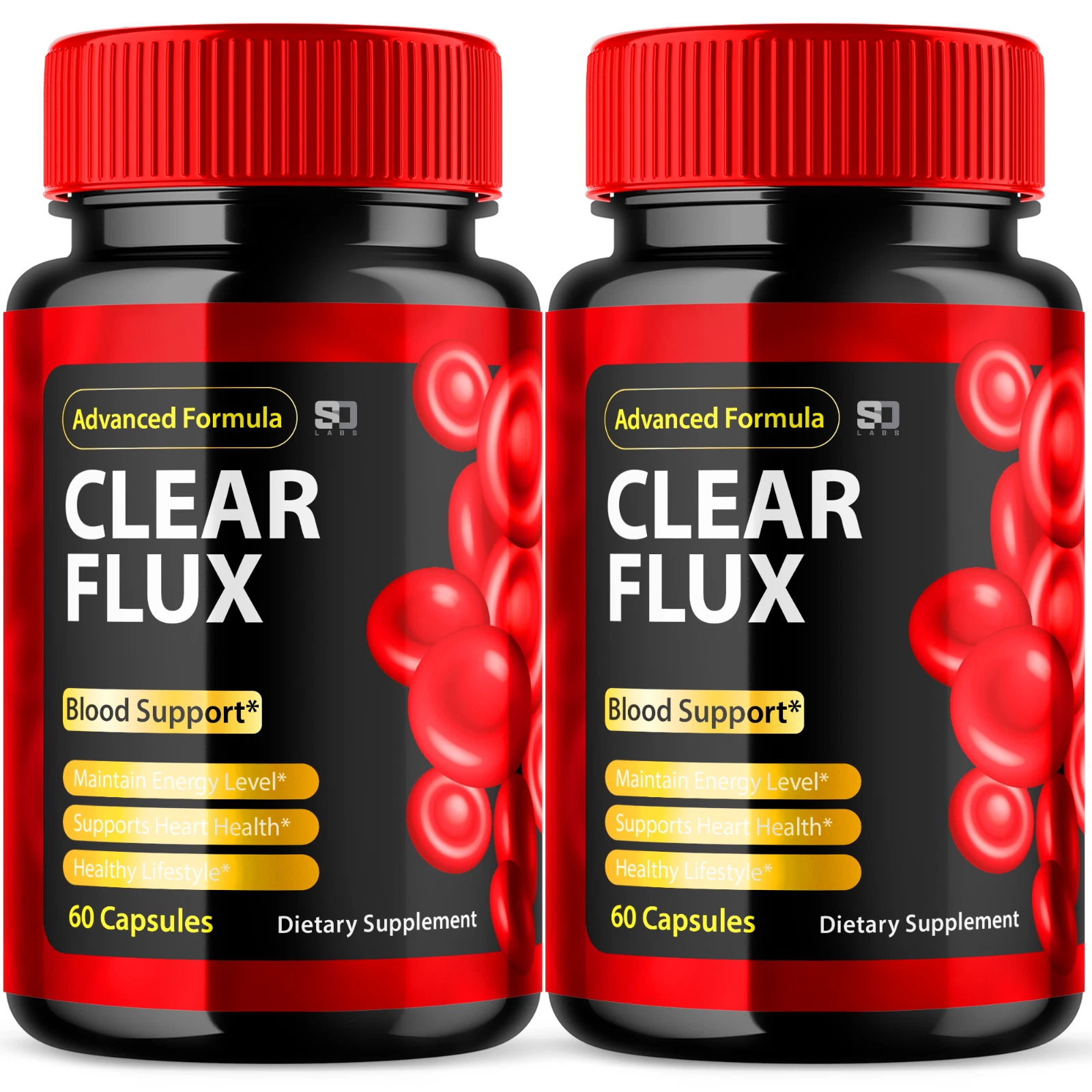 (2 Pack) Clear Flux, Advanced Blood Sugar Health Support Formula, 120 Capsules