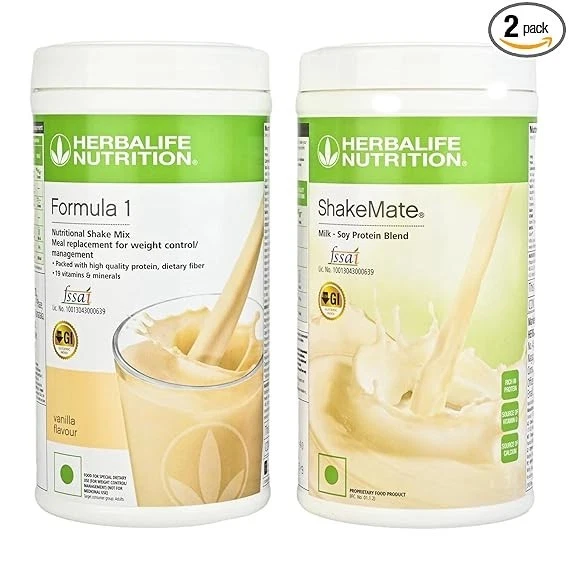 Herbalife Nutrition Weight loss Combo Pack New ShakeMate with Formula 1 Vanilla