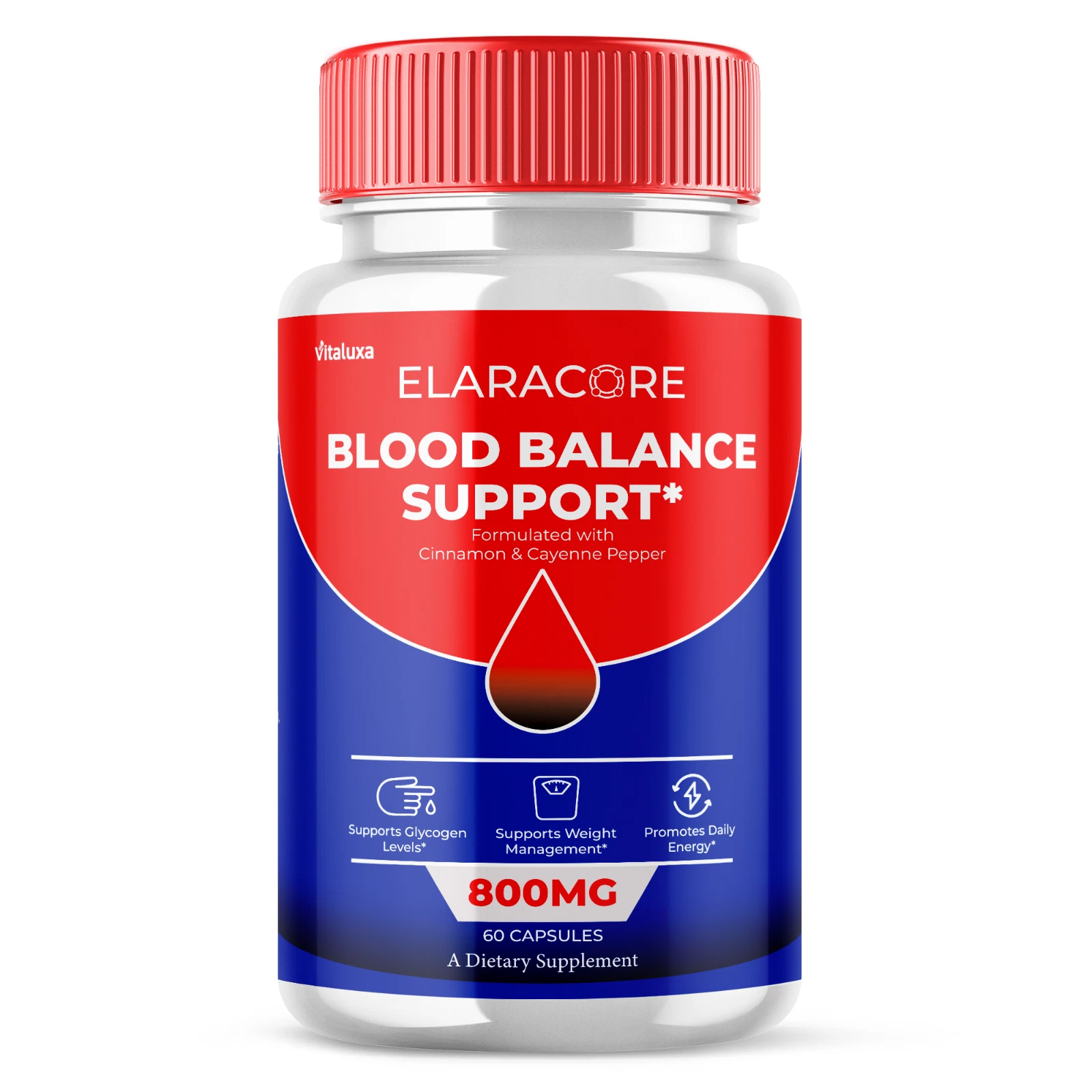 Elaracore Glycogen Support Pills, Blood Formula for Circulation (60 Capsules)