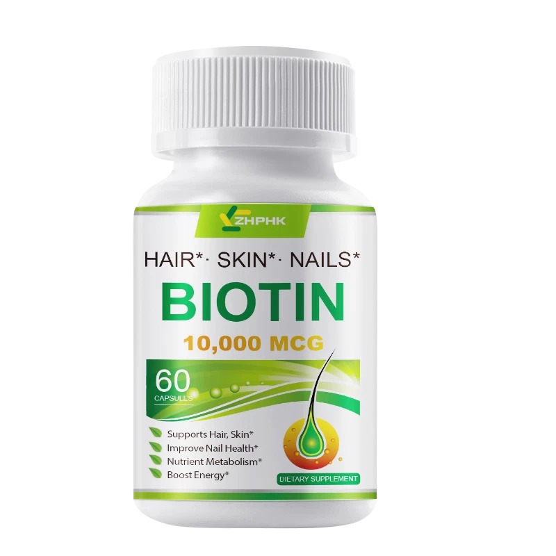 Vegan Biotin 10,000mcg with Calcium - Max Strength Biotin Vitamin B7