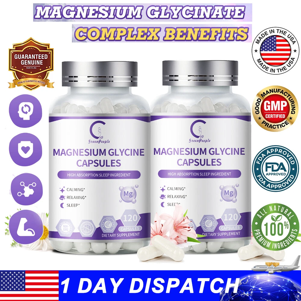 Magnesium Glycinate Plus Sleep Formula Improved Sleep,Stress Anxiety Relief
