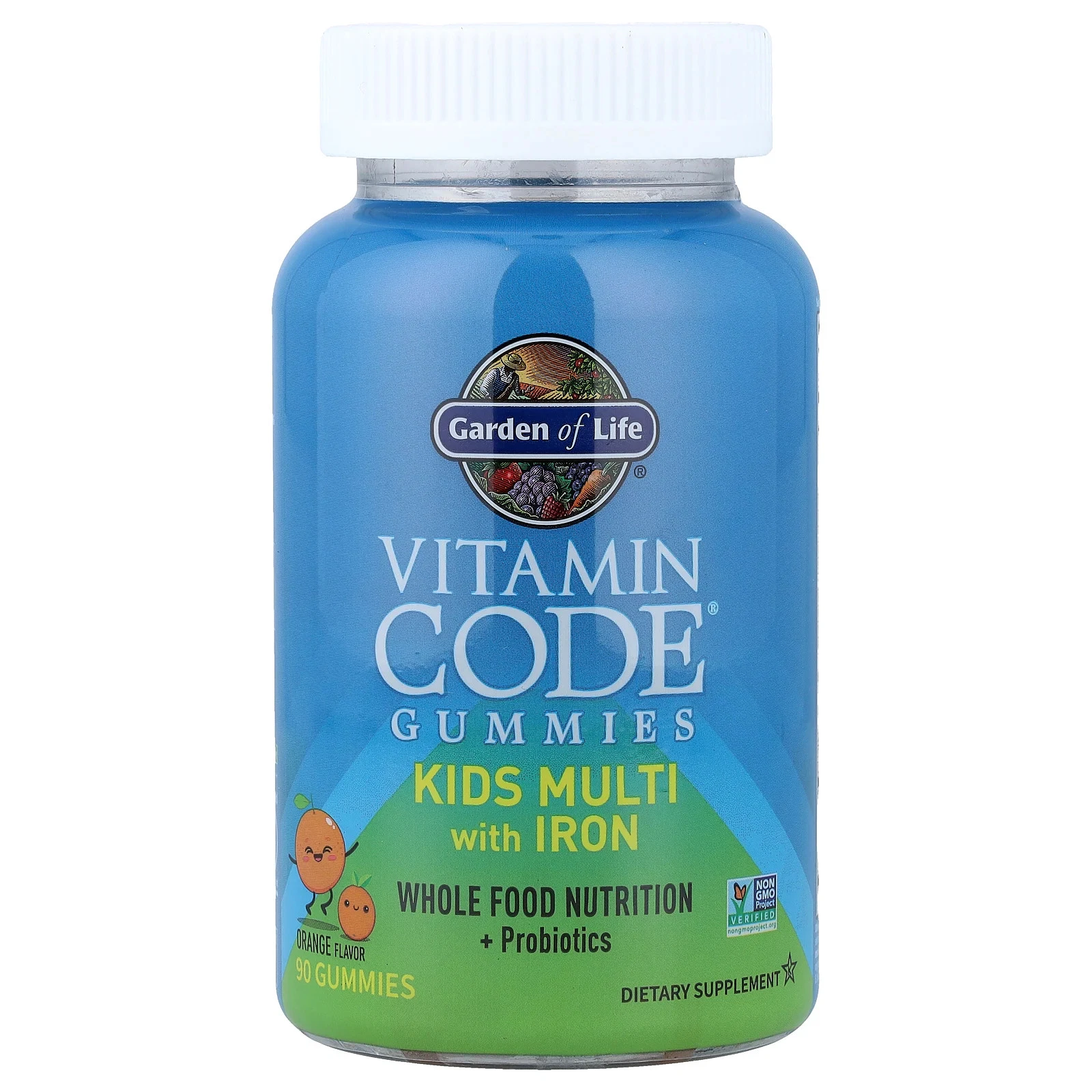 Vitamin Code Gummies, Kids Multi with Iron, Orange, 90 Gummies
