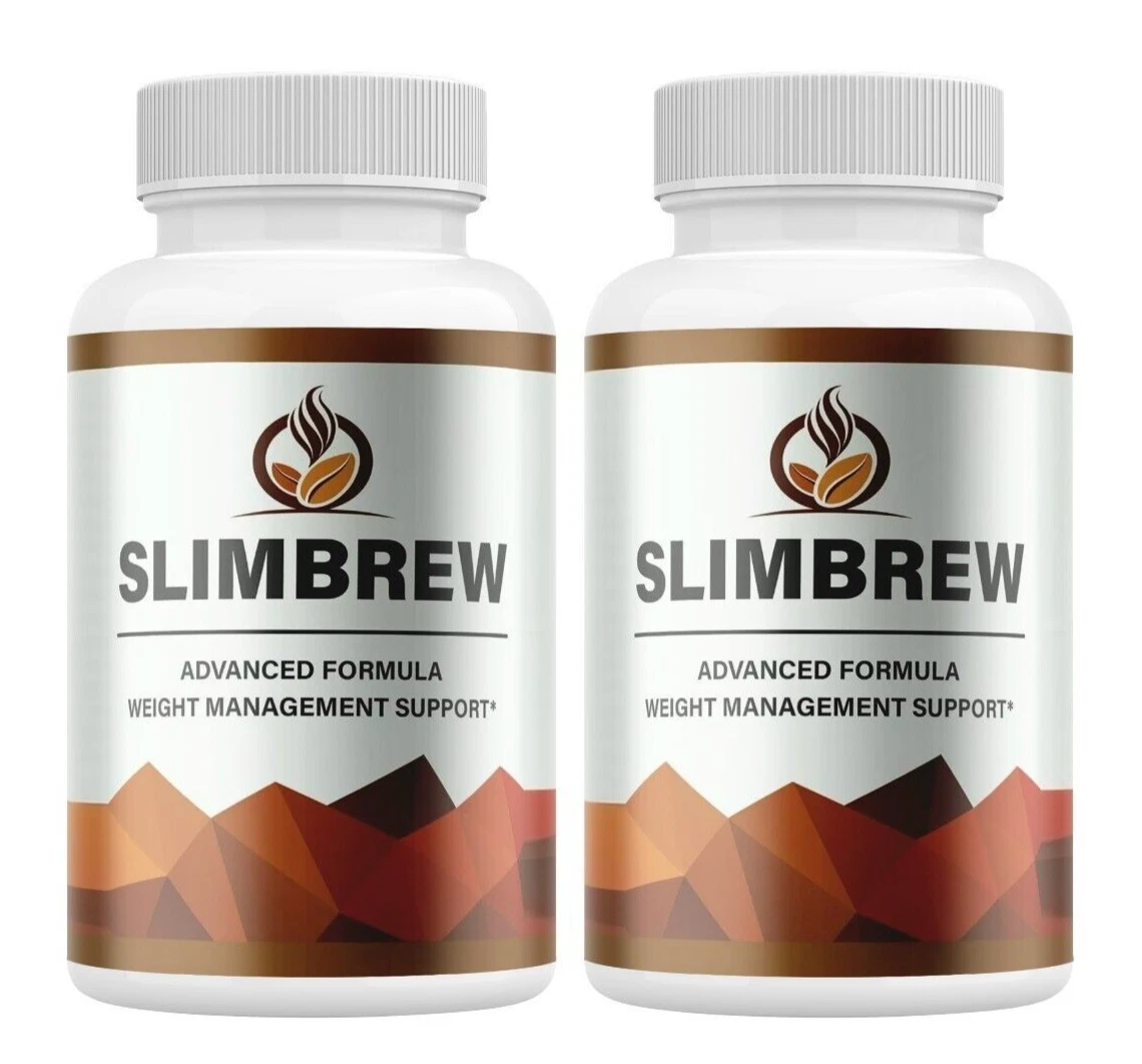 (2 Pack) SlimBrew Weight Loss Capsules, Slim Brew Pills to Burn Fat for Energy
