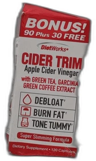 DietWorks 90 Capsules Water Balance Weigh Loss Apple Cider Vinegar