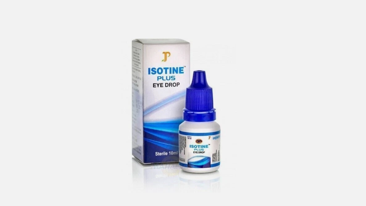 12 x Isotine Plus Eye Drops Pure Herbal 100% Genuine For Cataract Free Shipping