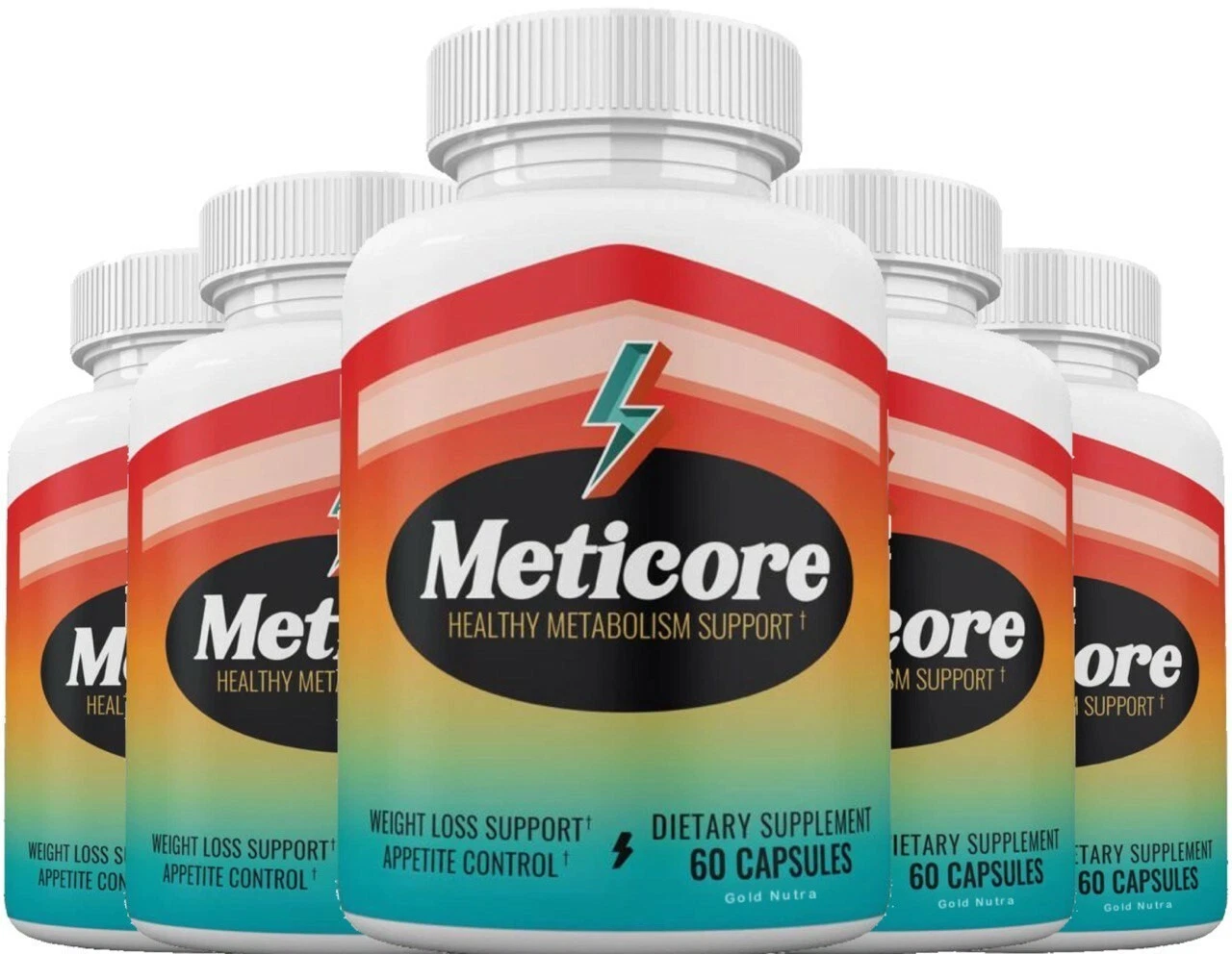 (5 Pack) Official Meticore Weight Management Pills, Maximum Strength Formula