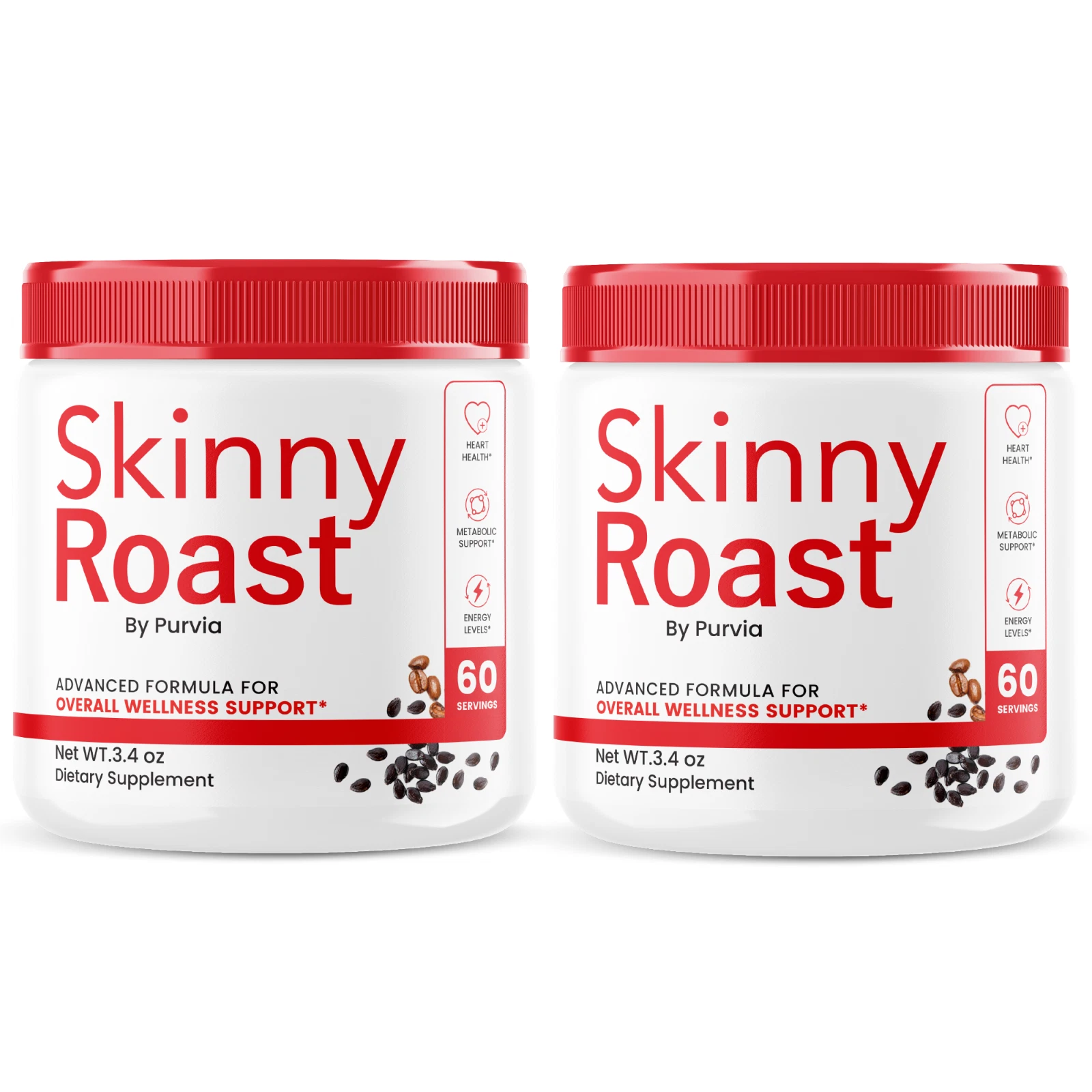 (2 Pack) Skinny Roast Powder Skinnyroast Advanced Formula Supplement Weight Loss