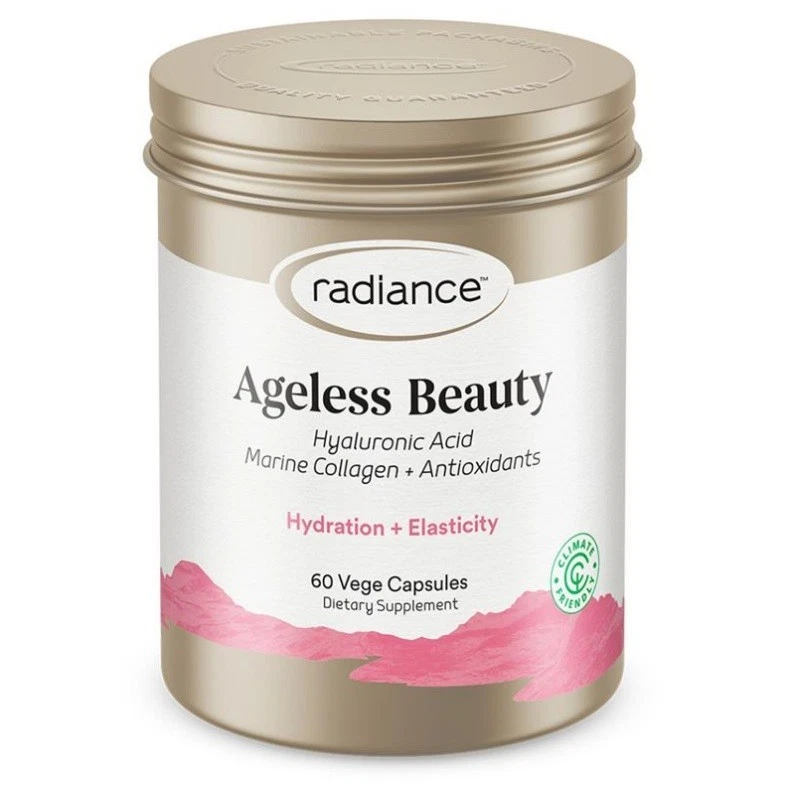 Radiance Collagen Ageless Beauty Veg Caps 60 - Rejuvenates + Hydrates + Smooth