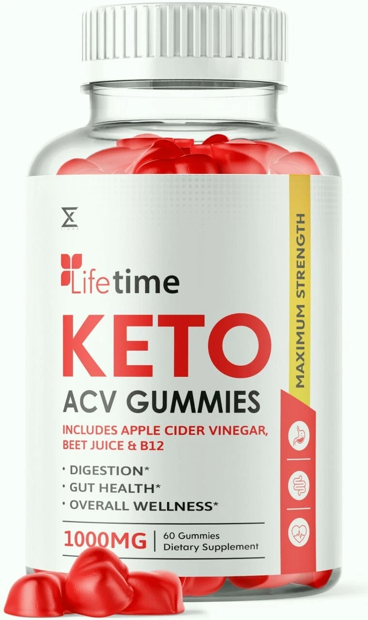 Lifetime Keto ACV Gummies, Vegan, Weight Loss Supplement (60 Gummies)