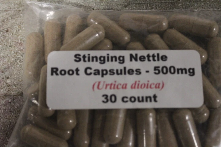 Stinging Nettle Root Capsules (Urtica dioica) 500 mg - 30 count