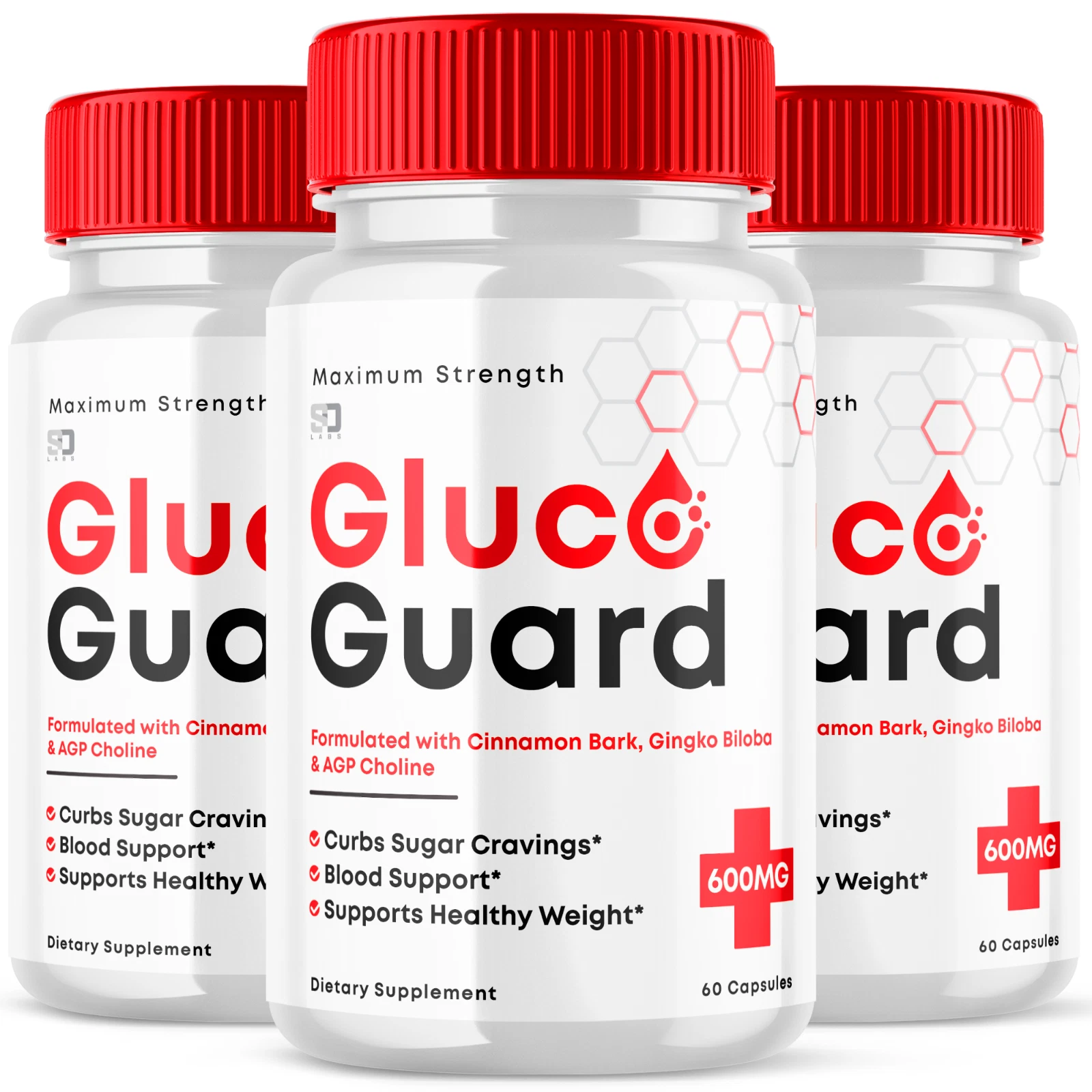 Gluco Guard Blood Support - Max Strength for Stable Blood Sugar (3 Pack)