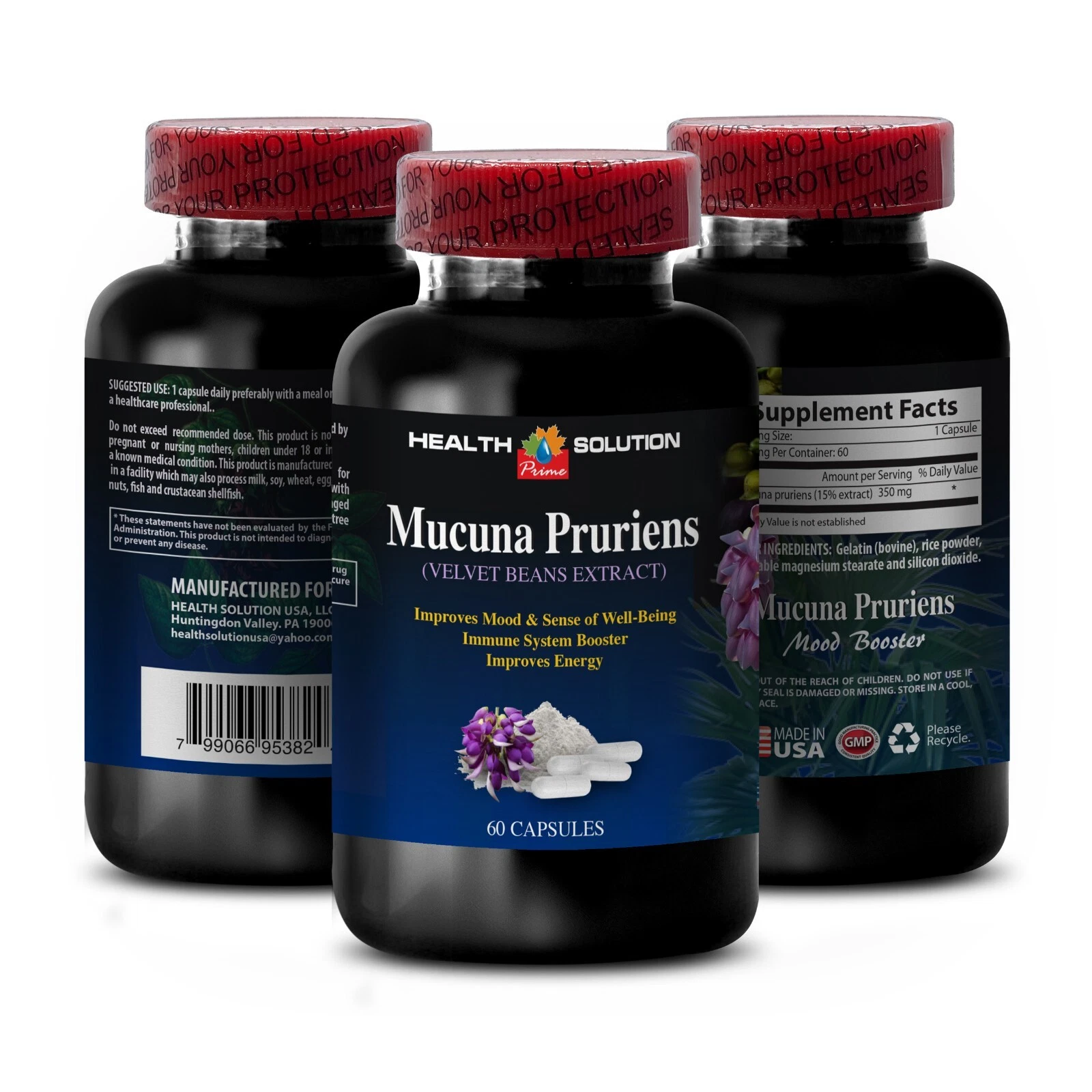 natural supplement - MUCUNA PRURIENS - increase sperm count 1 Bottle