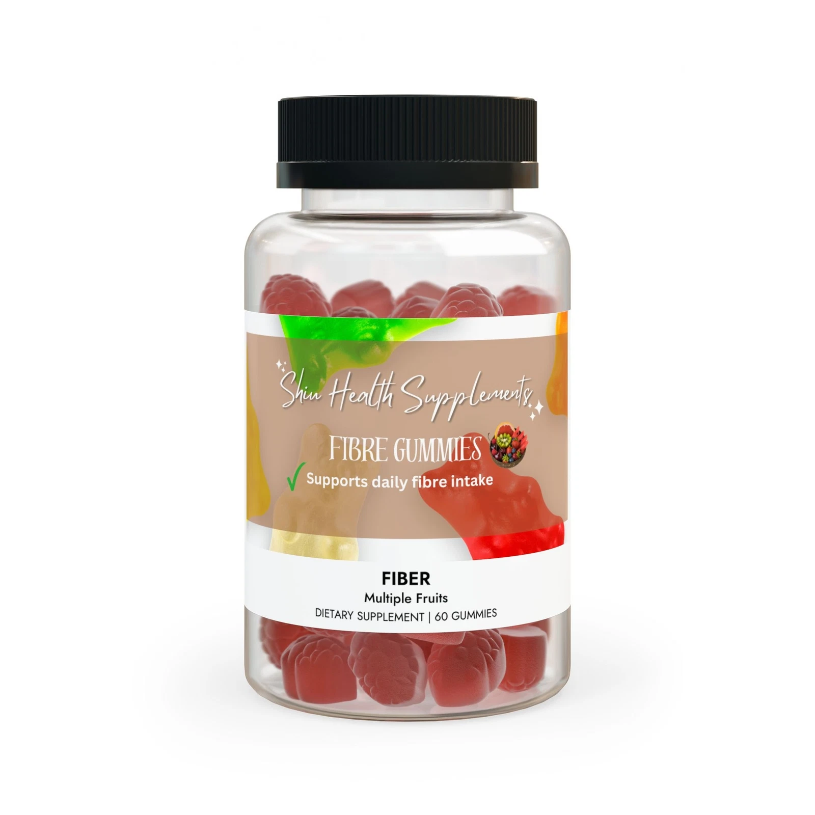 Shiu Health Supplements Fiber Gummies (60 Gummies)