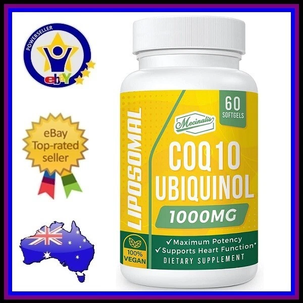 COQ10 UBIQUINOL 1000MG Heart Health Support Brain & Immune Function Supplement