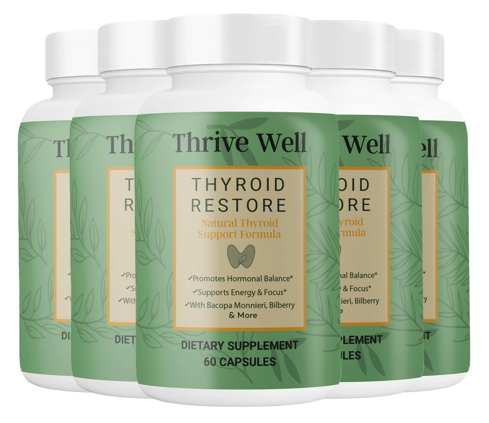 ( 5 Pack ) ThriveWell Pills, Thrive Well for Advanced Blood Support