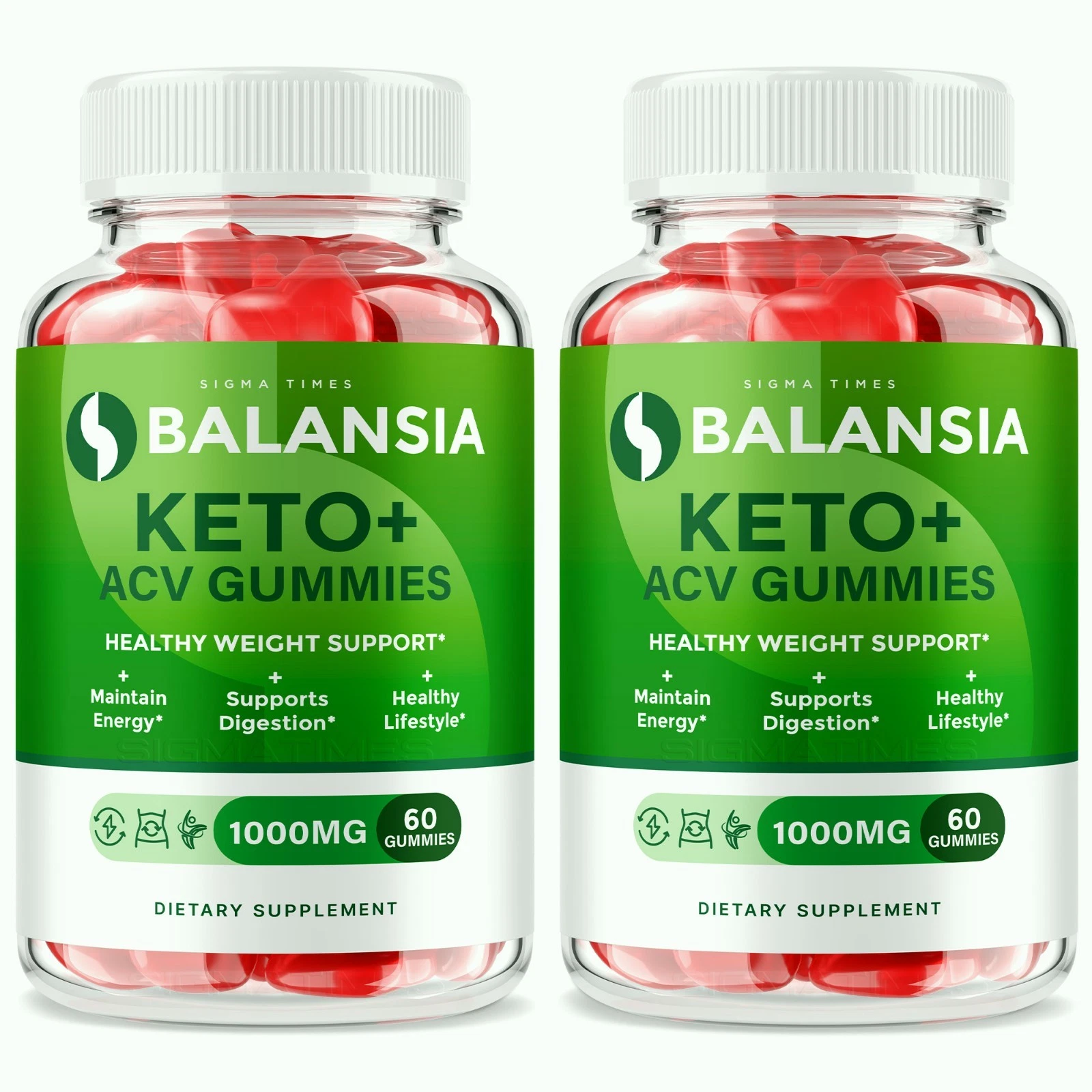 (2 Pack) Balansia Keto Gummies - Keto ACV Fat-Burning Gummies for Weight Loss