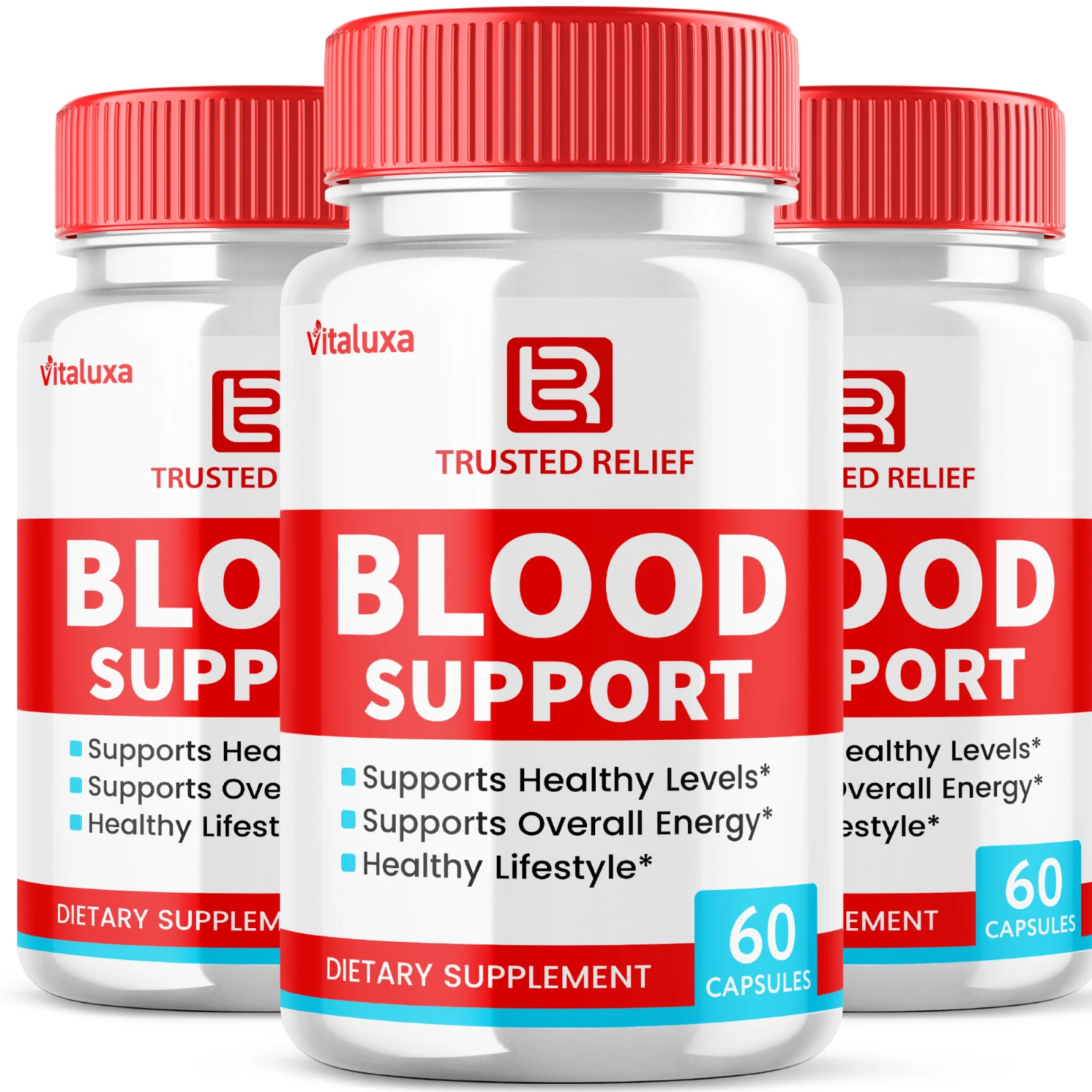 (3 Pack) TrustedRelief Blood Support Pills for Managing Sugar (180 Capsules)