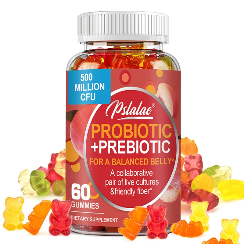 Probiotics + Prebiotics Fiber Gummies - Relieve Gas, Bloating & Constipation