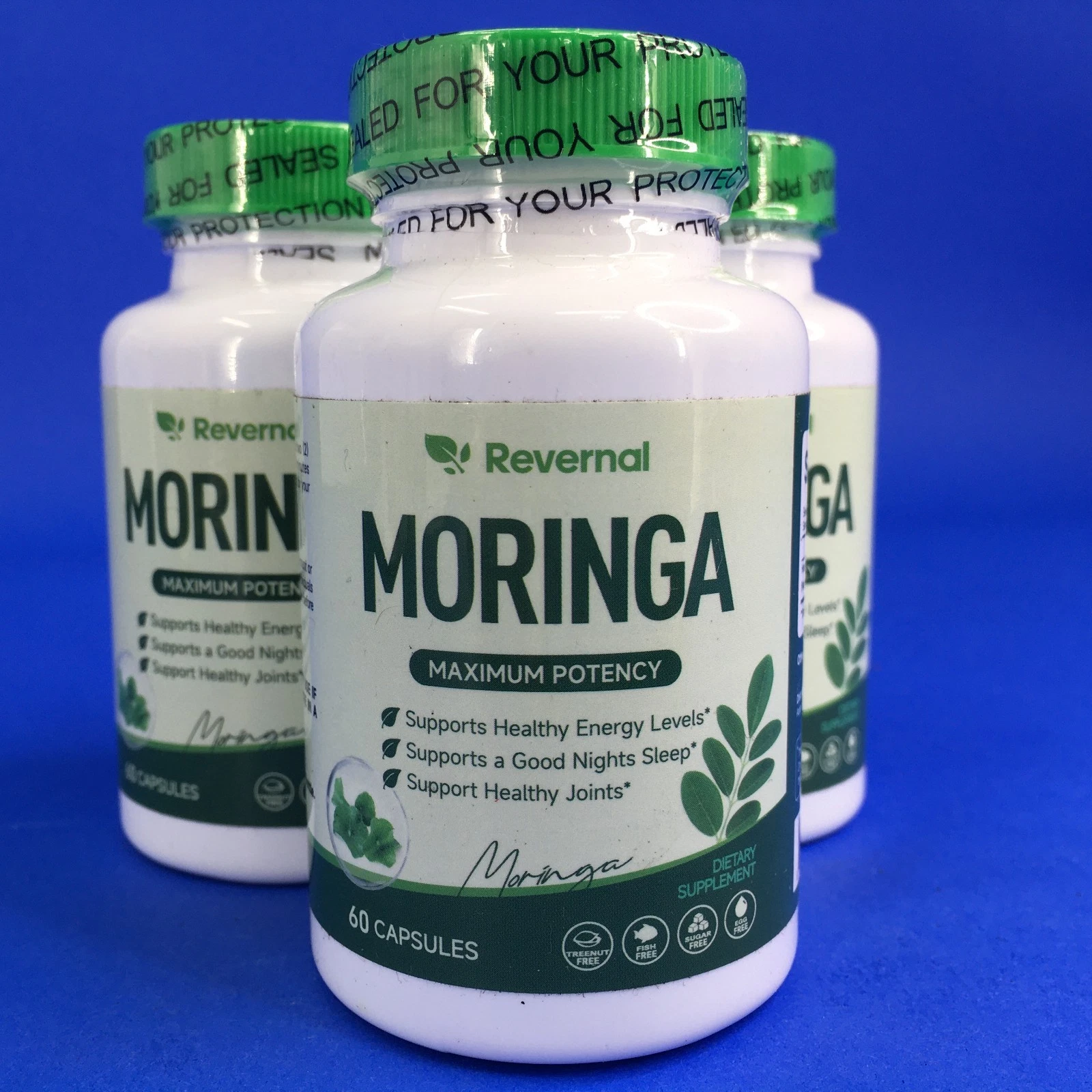 Revernal Moringa Maximum Potency 60 Capsules (Lot of 3)