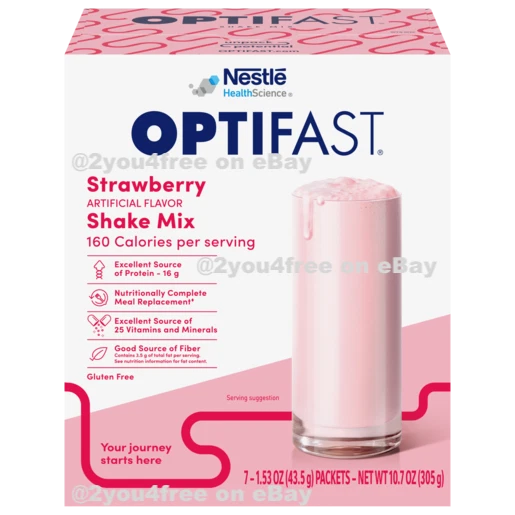 OPTIFAST® 800 STRAWBERRY SHAKE MIX | 1 BOX = 7 SERVINGS | MEAL REPLACEMENT | NEW