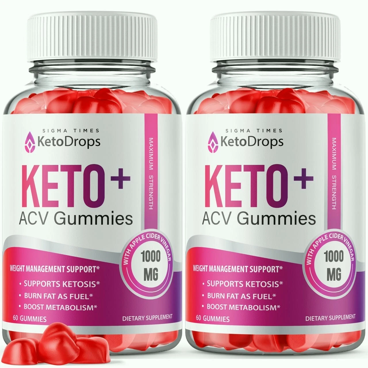 (2 Bottles) Keto Drops, Official Keto Drops ACV Gummies For Weight Loss Formula