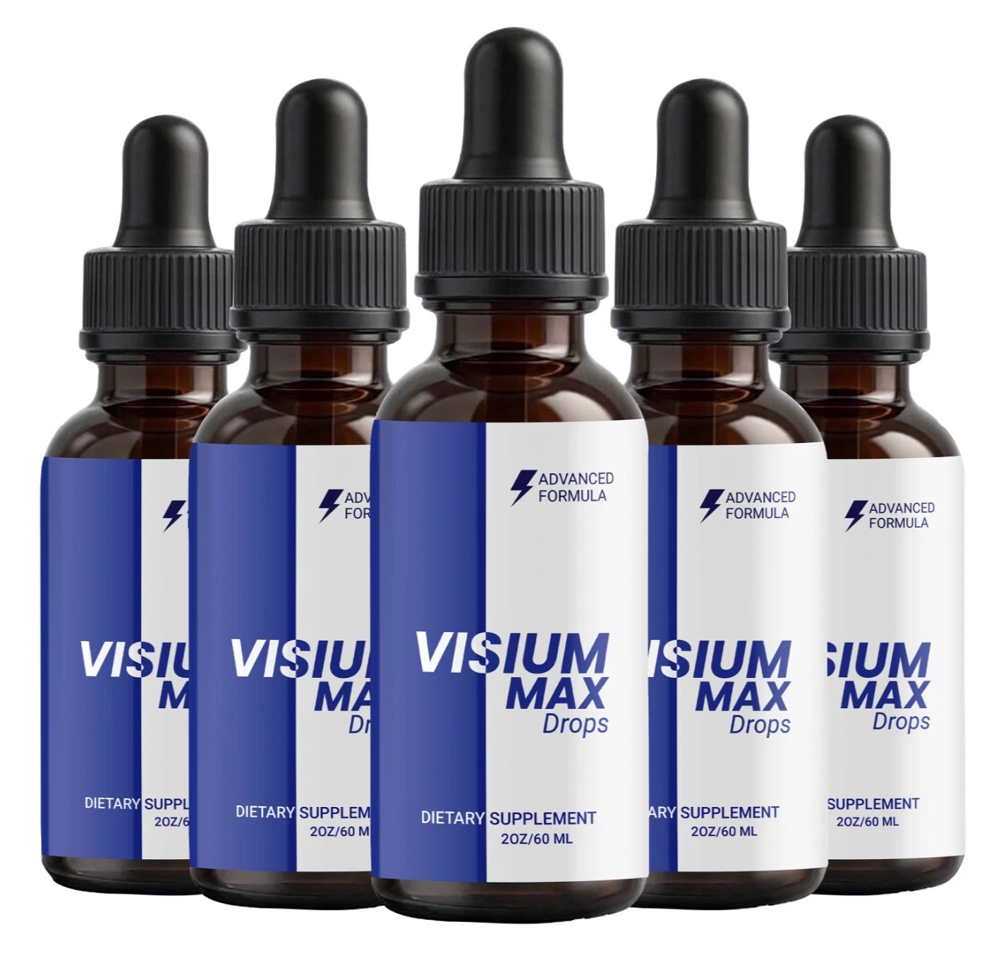 Visium Max Liquid Drops, Extra Strength VisiumMax, All Natural Formula (5 pack)