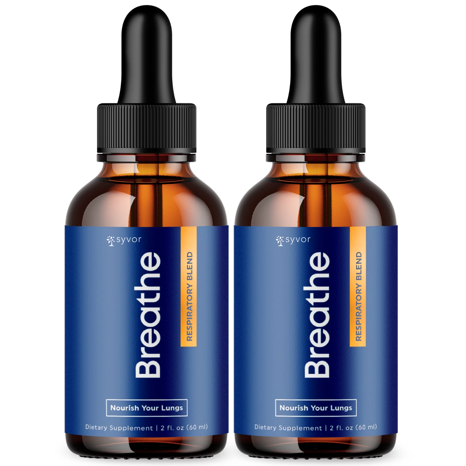 Breathe Respiratory Blend Drops Advanced Formula Lung Maximum Support (2 Pack)