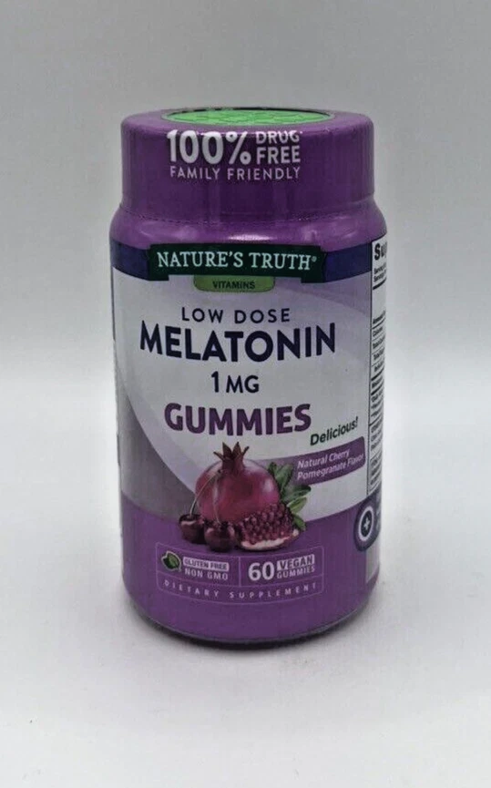 Nature's Truth Low Dose Melatonin 1 mg Gummies 60Ct FREE SHIPPING! BUY NOW!