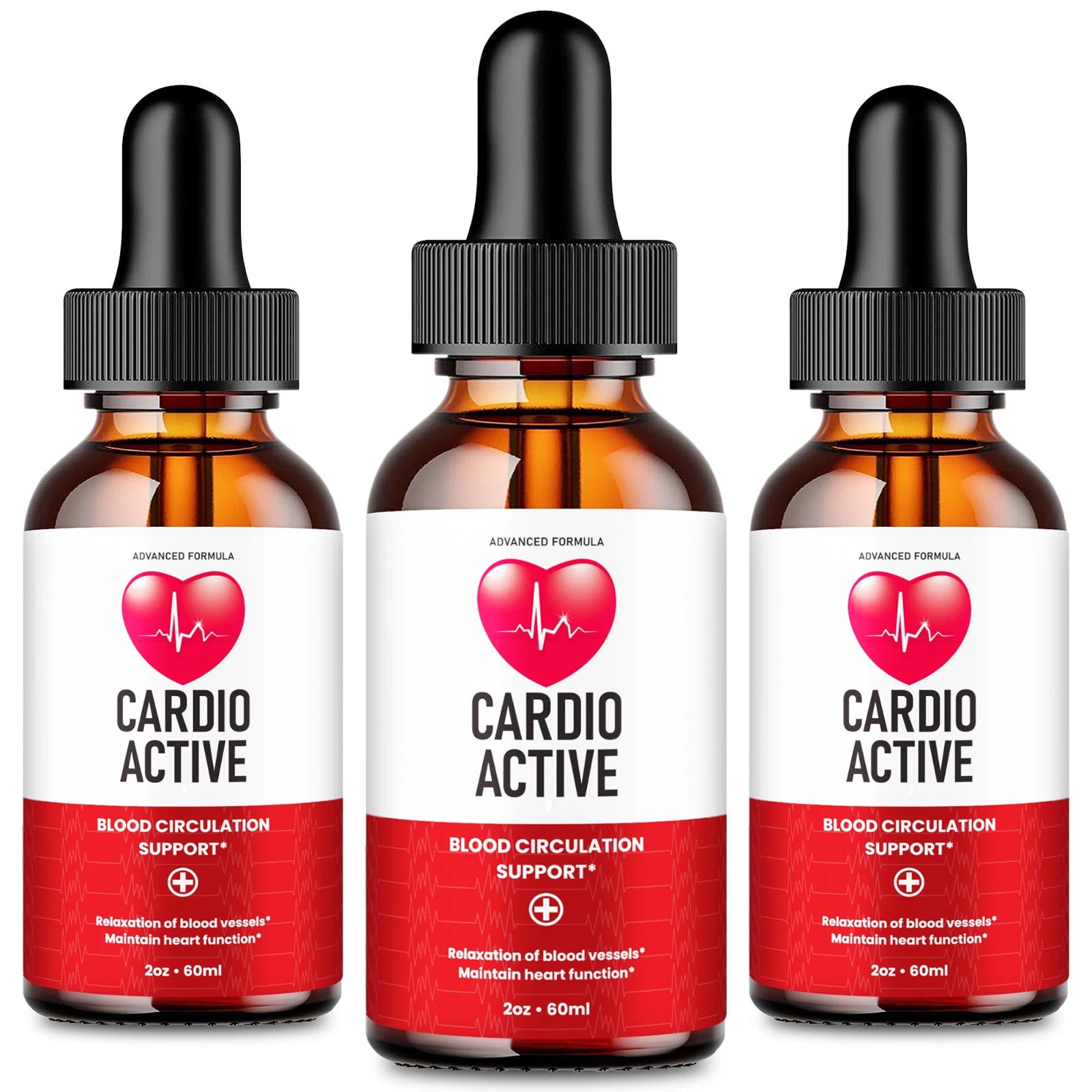 Cardio Active - Healthy Blood Support Drops, CardioActive Liquid Drops (3 Pack)