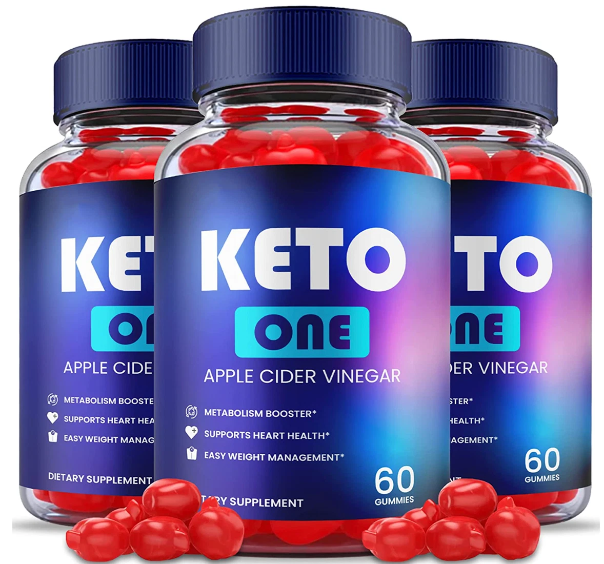 (3 BOTTLES) Keto One ACV Gummies: Weight Loss Supplement
