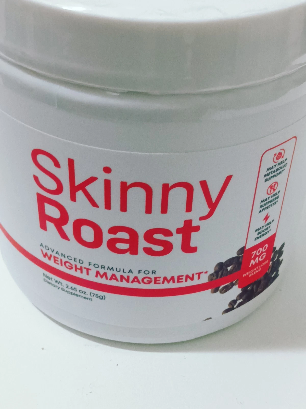 Skinny Roast 700 mg Weight Loss Blend 2.65 oz, 30 Servings - New! Exp 01/2027