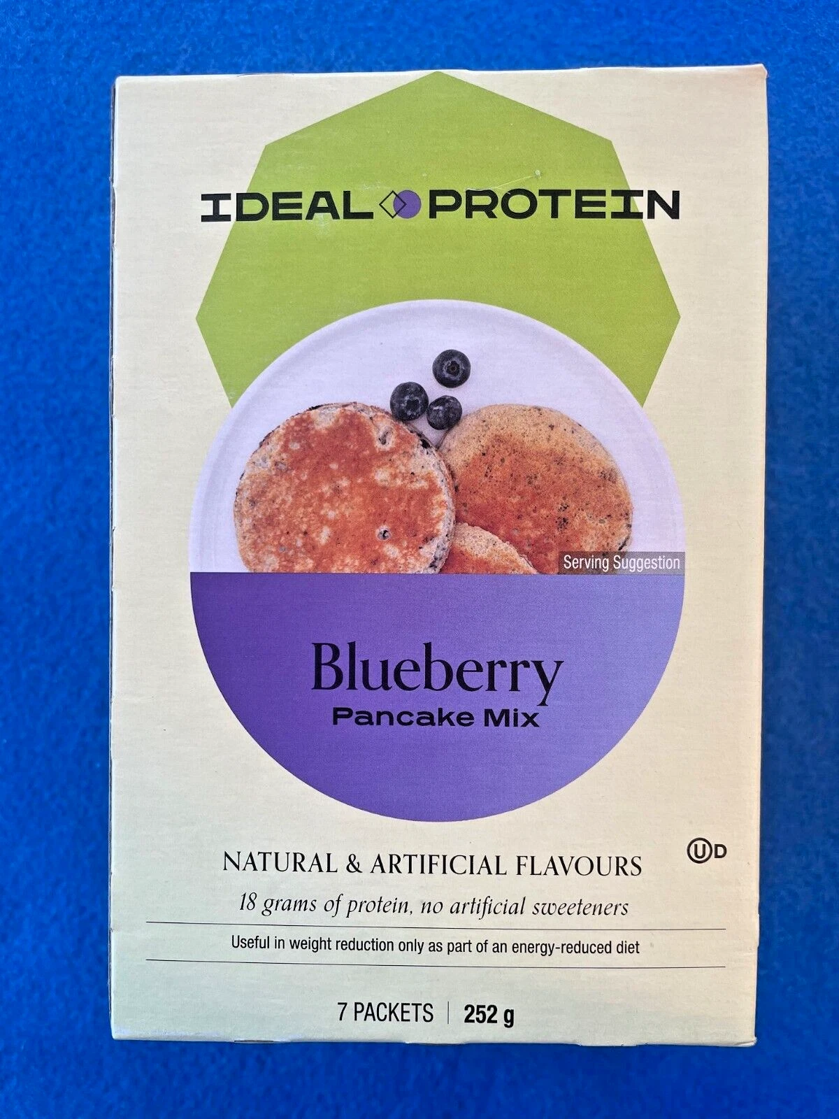 Ideal Protein Blueberry Pancake Mix - 7 Packets - EXP 11/30/25 - FREE SHIPPING
