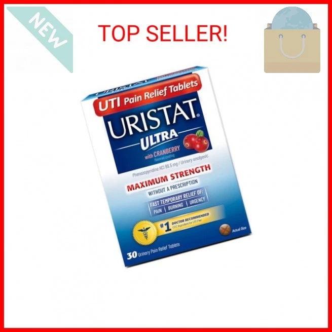Uristat Ultra UTI Pain Relief Tablets, Fast Urinary Tract Infection Relief of Ur