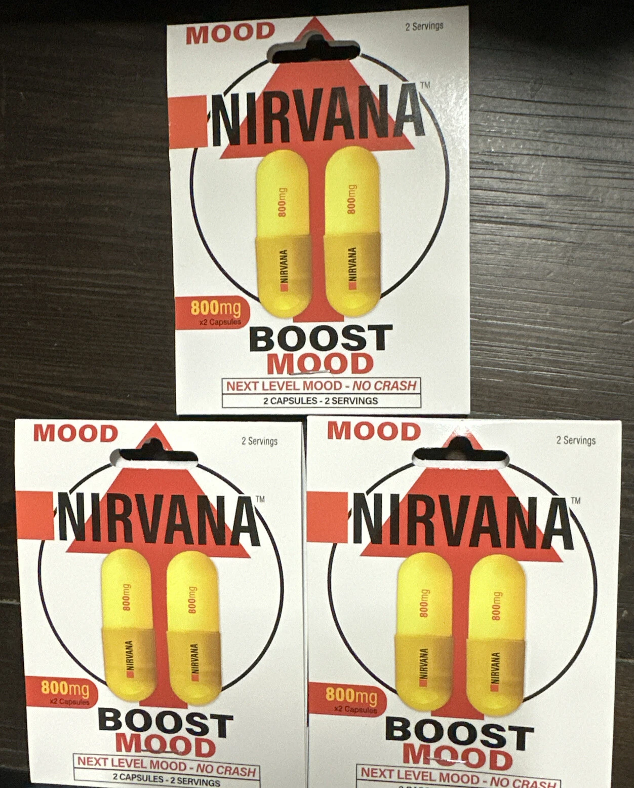 3ct Nirvana Nootropic 6 Caps Nootropic Focus Mind Body XR Boost Mood