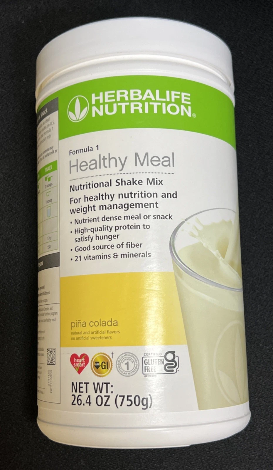 Formula 1 Healthy Meal Nutritional Shake Mix, PINA COLADA Flavor, 26.4 oz (750g)