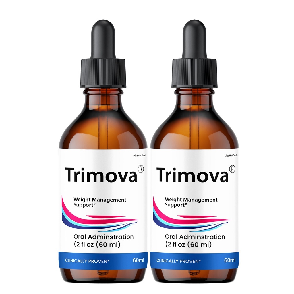 Trimova Drops, All Natural Formula, Overall Wellness & Energy (2 pack)