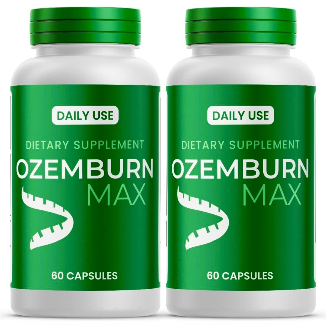 Ozemburn Max fat burning pills, ozemburn max capsules weight loss support 2pack