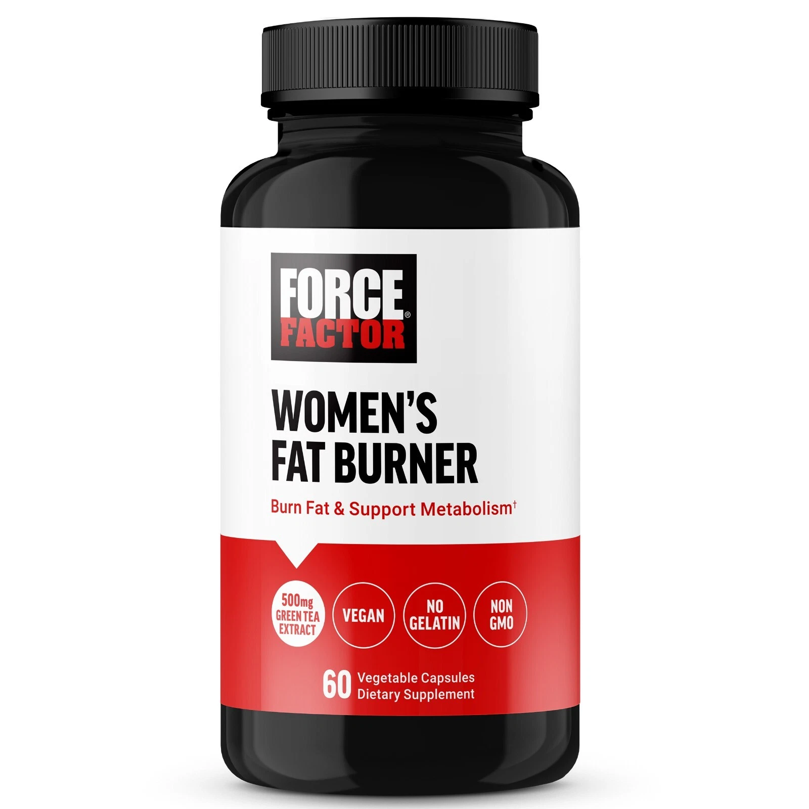 Force Factor Women’s Fat Burner, Metabolism Booster, Green Tea Extract 500mg