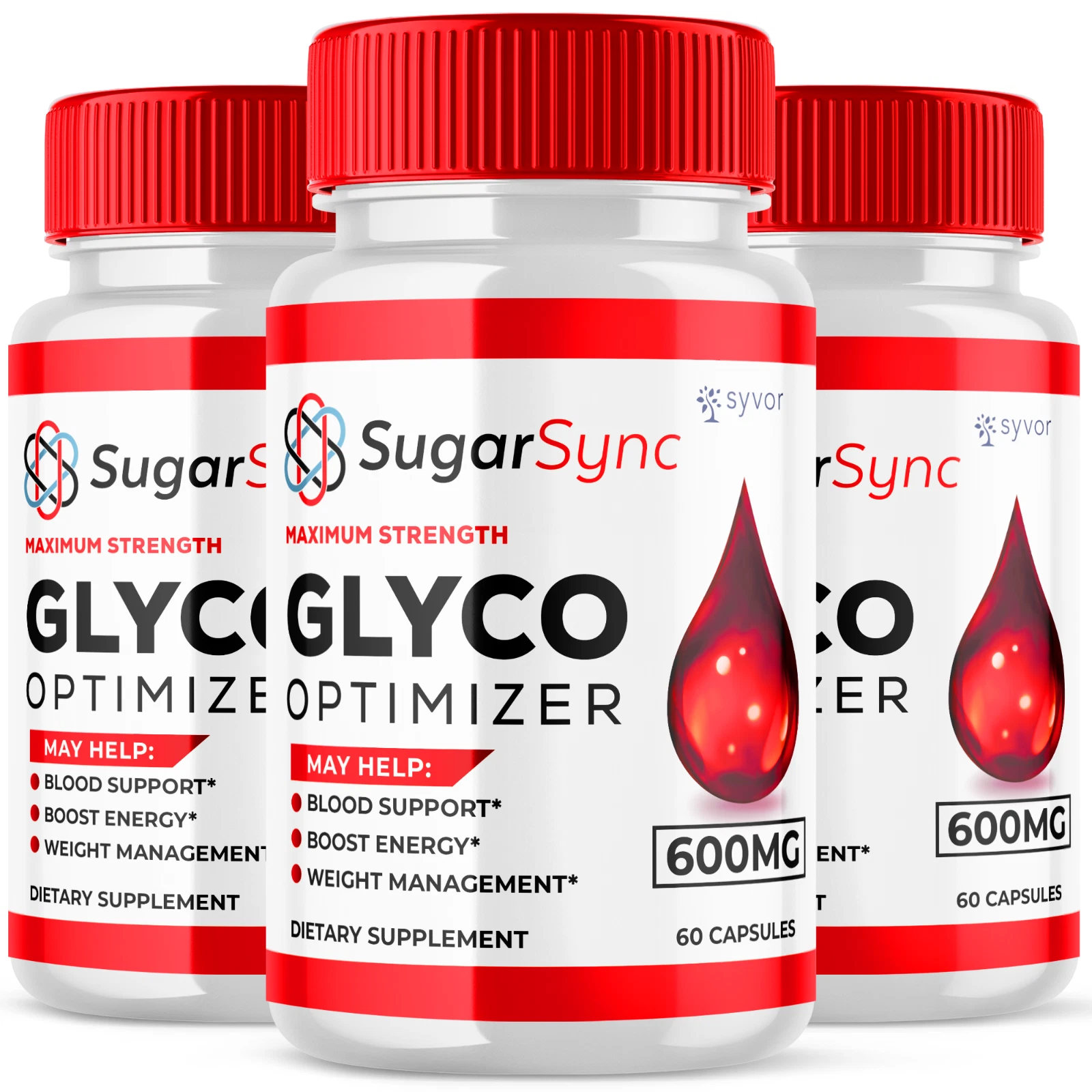 Sugar Sync Glyco Optimizer Maximum Strength Glycogen Supplement 180 Capsules