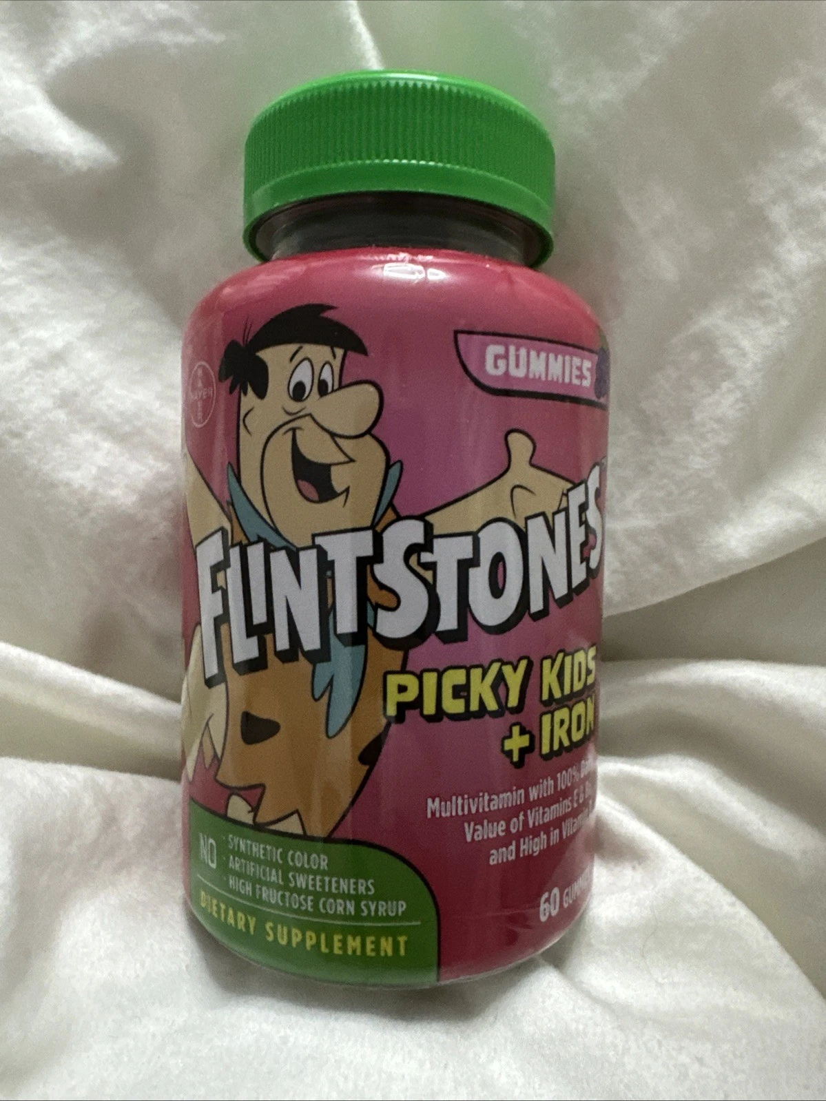Flintstones Vitamins Kids Gummy Multivitamin + Iron Grape 60 ct exp: 12/2026