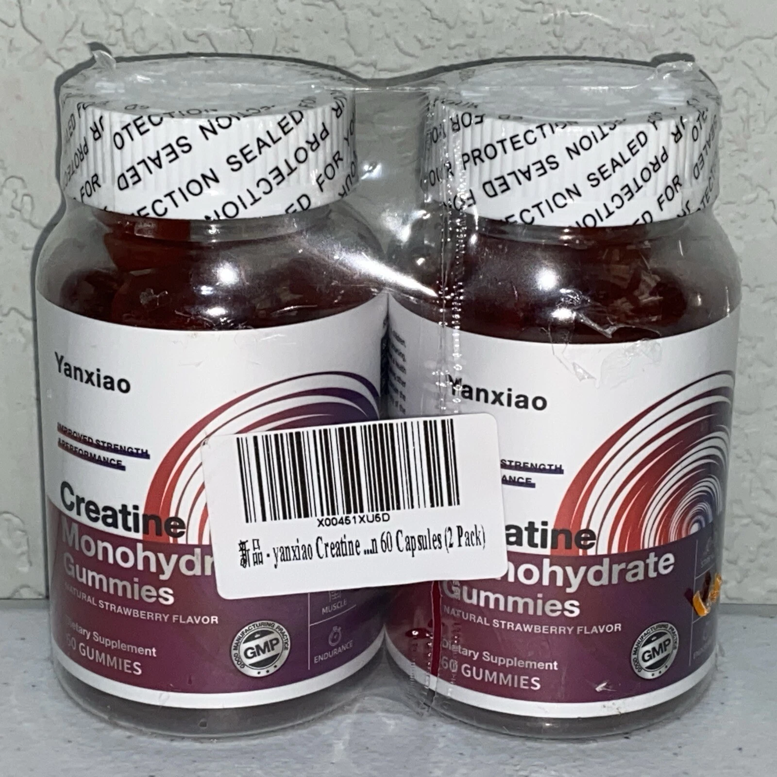 Creatine Monohydrate Gummies 5g Women Men 2 Pack 120 Gummies Sealed Exp 2/2026