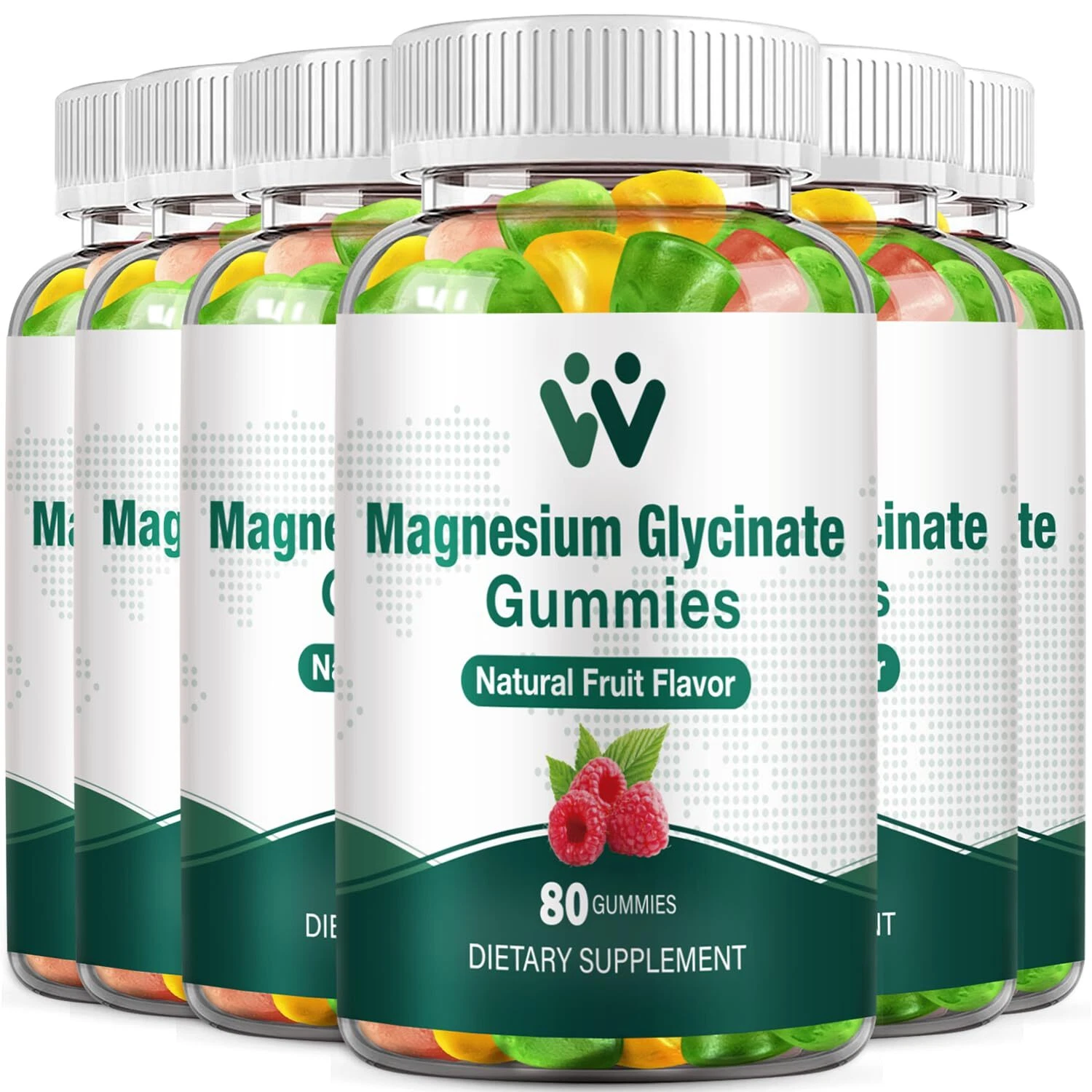 WACHRAY Magnesium Glycinate Gummies 400 - Magnesium Supplement for SleepStres...
