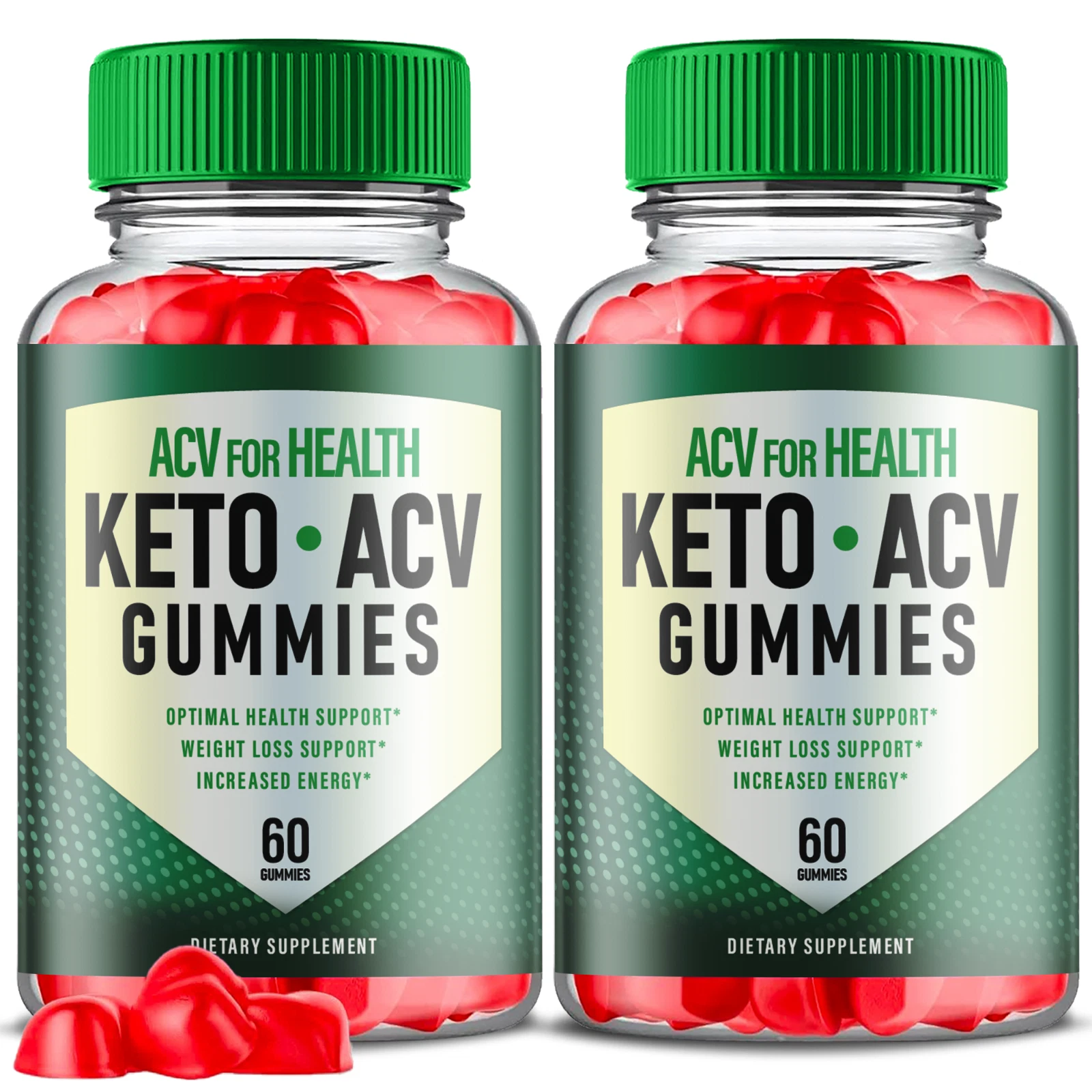 (Paquete de 2) ACV para la salud, ACV para la salud Keto ACV gomitas, Keto ACV (120 gomitas)