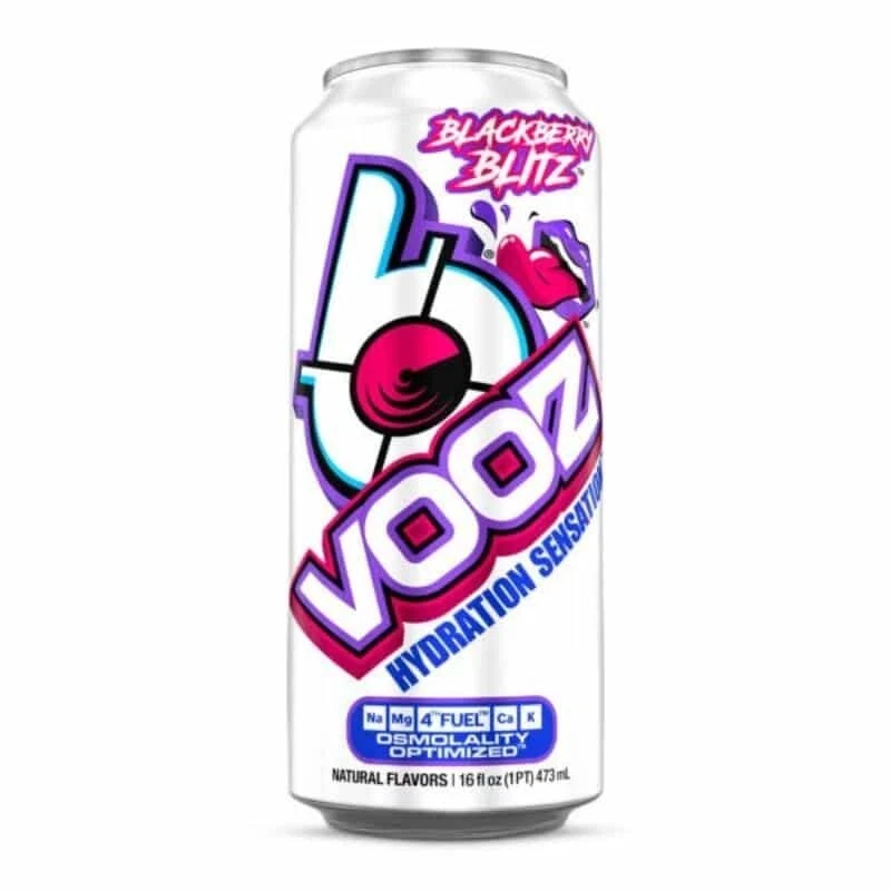 VPX - Bang VOOZ - Hydration Sensation Drink - Blackberry Blitz, 24 Cans