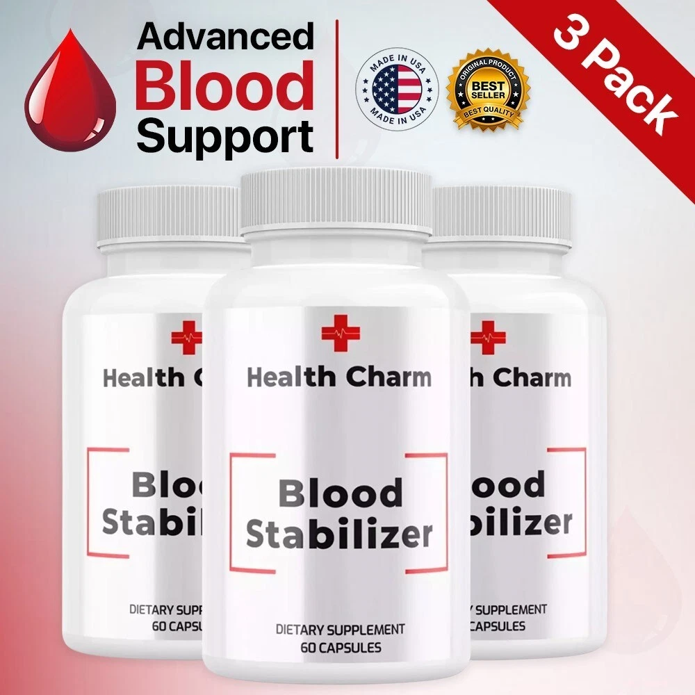 ( 3 Pack ) Health Charm Advanced Blood Support Natural Glyco Formula Supplement