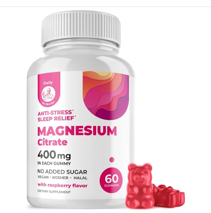 DR. MORITZ Magnesium Gummies Sugar Free - Calm, Mood, & Anti-Stress (60 Count)